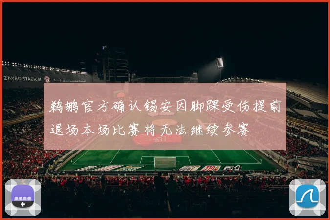 鹈鹕官方确认锡安因脚踝受伤提前退场本场比赛将无法继续参赛